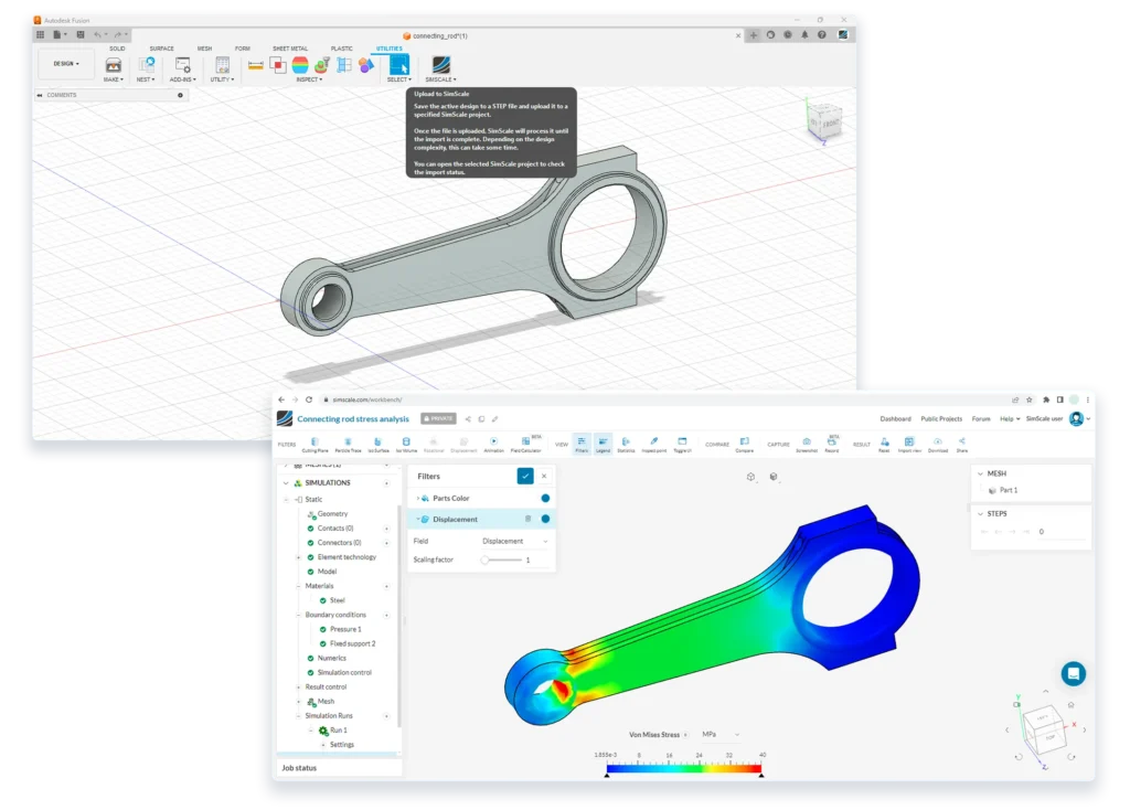 simscale fusion 360 integration add-in