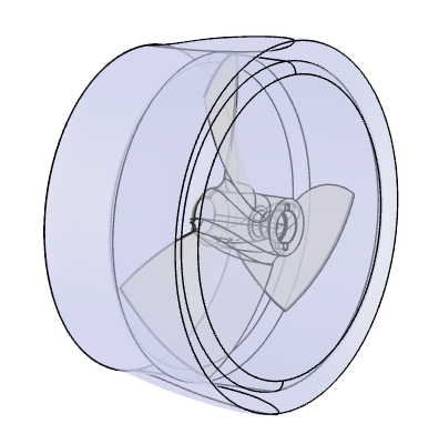 ducted impeller CAD model