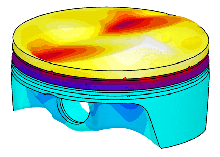 aluminium piston simulation