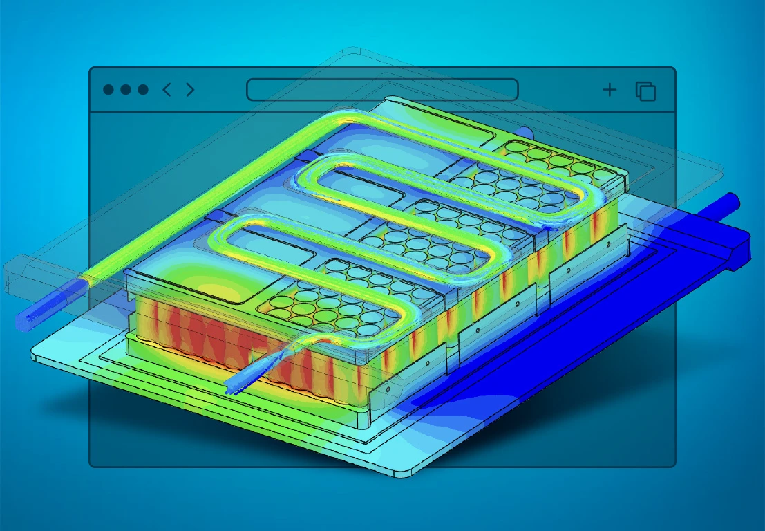 A Simple AI & CFD Workflow for EV Battery Pack Cooling Design