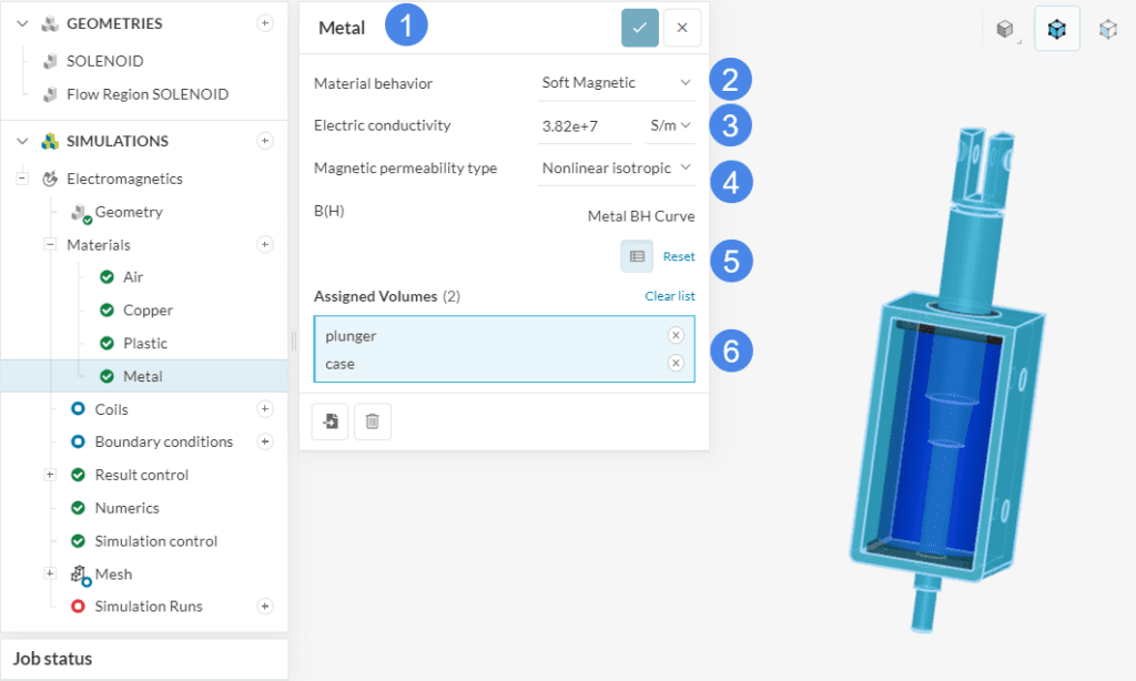 Linear Pushing Solenoid Metal Material