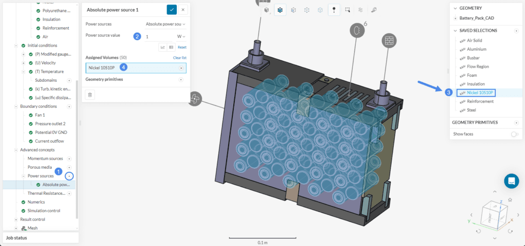 Battery Pack Cooling of an FSAE Car | Tutorial | SimScale
