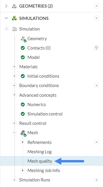 access mesh quality viewer