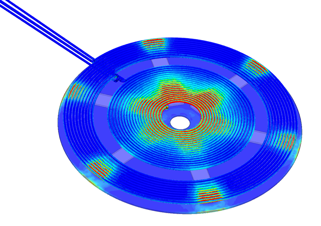 electromagnetic simulation of induction heating in SimScale