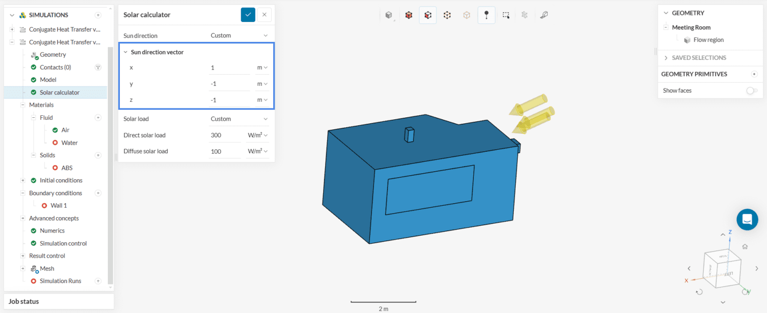 Solar Load | Simulation Setup | SimScale Documentation