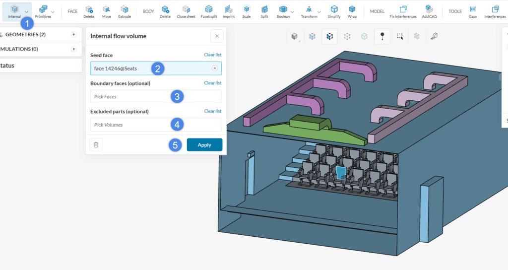 How to Create Flow Volume Extraction? | Knowledge Base | SimScale