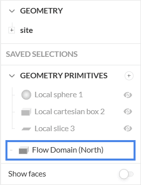 interface option to see the flow domain