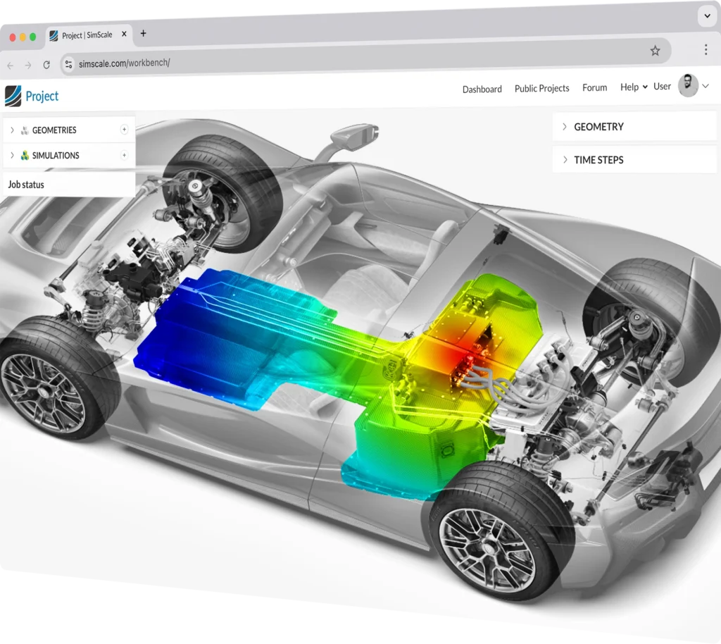 EV powertrain simulation in SimScale