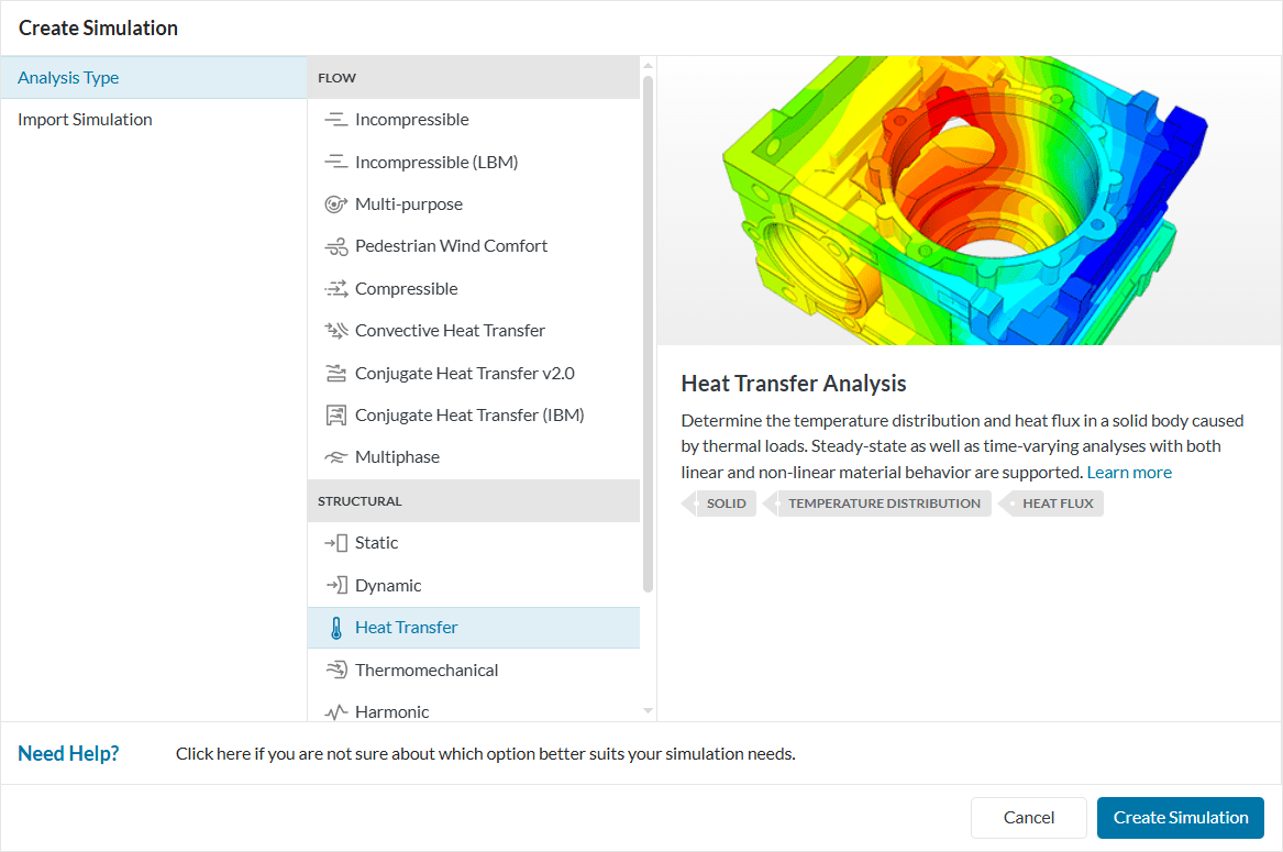 simulation library differential casing thermal simulation