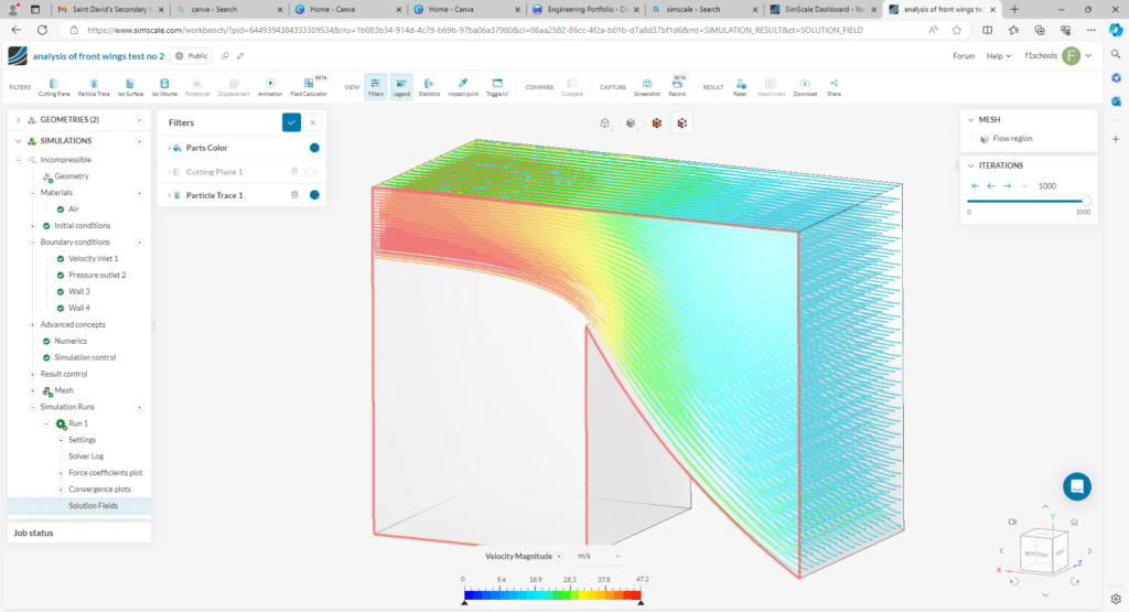 front wing simulation