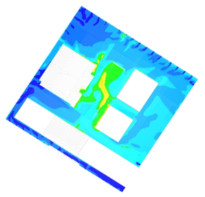 temperature profile simulation of floor 4