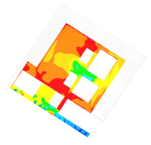 temperature profile simulation of floor 7
