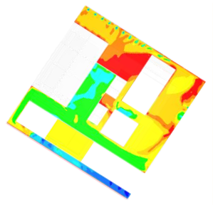 temperature profile simulation of floor 6