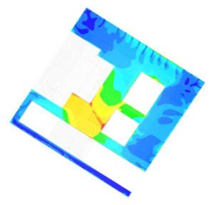 temperature profile simulation of floor 3