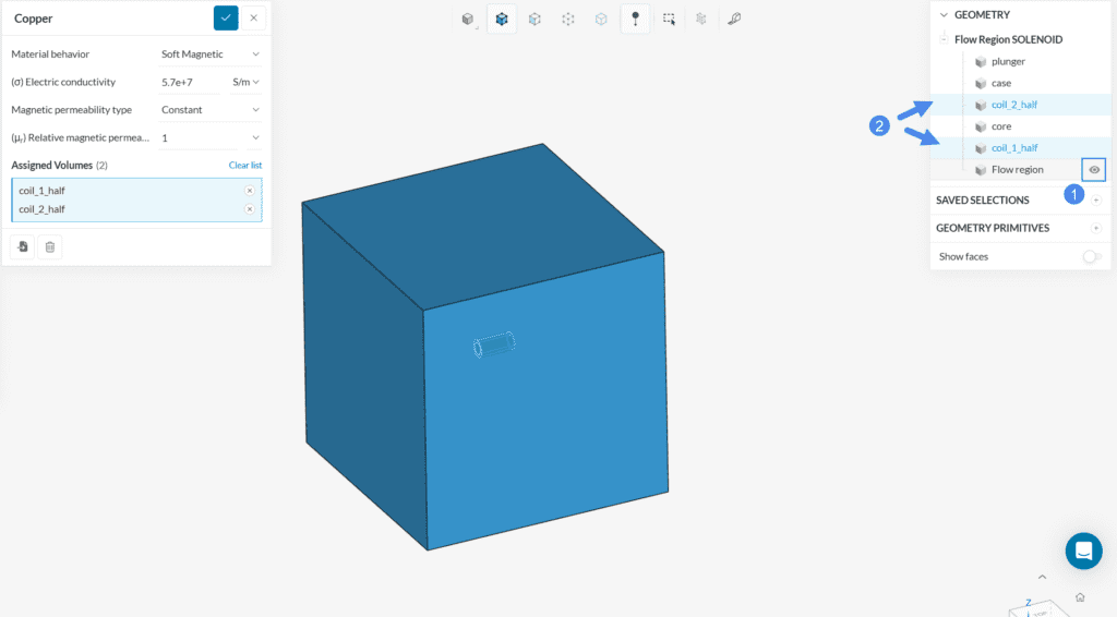 coil material assignment emag