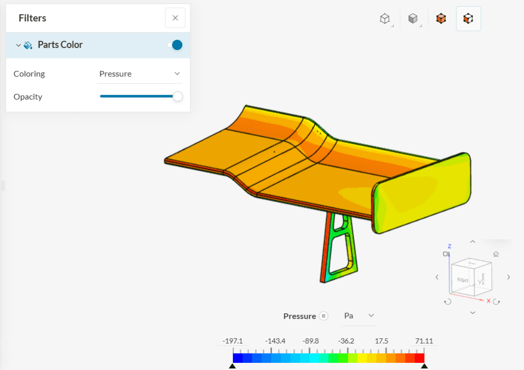 pressure on the spoiler