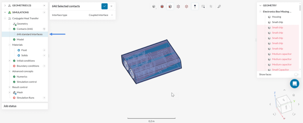 automated interface detection simscale