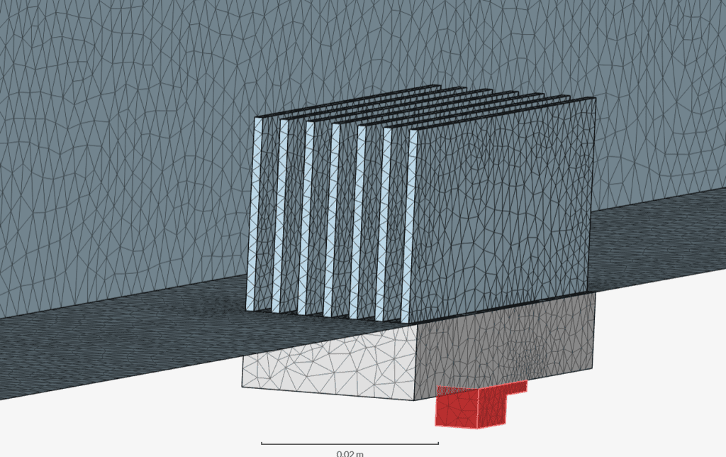 Validation Heat Sink Chip Heat Sink Mesh