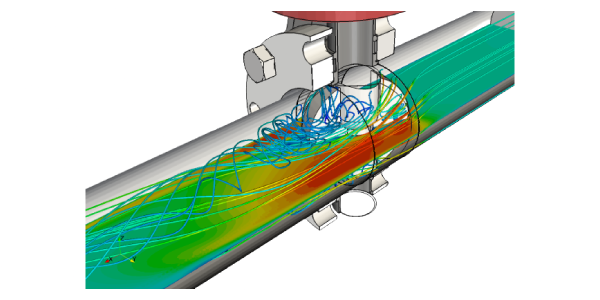 Valve internals with velocity mapping to help optimize internal flow