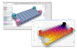 Printed plate heat exchanger modeled in nTop and SimScale