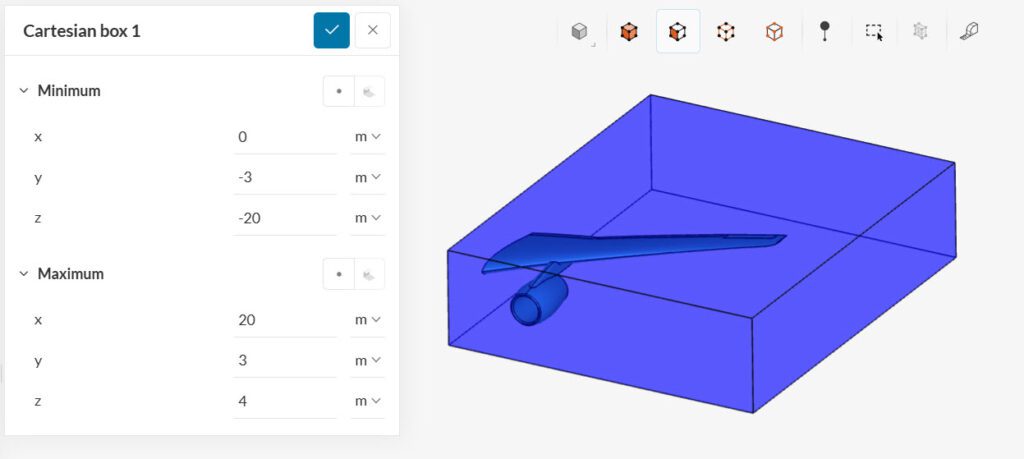 cartesian box geometry primitive compressible wing aerospace refinement mesh