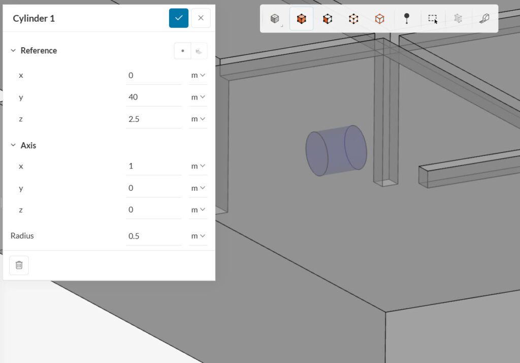 geometry primitive cylinder fan momentum source advanced concept refinement mesh
