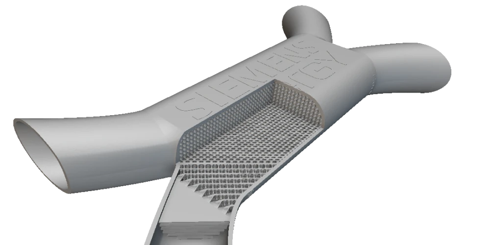 Siemens Energy TPMS heat exchanger designed in nTop