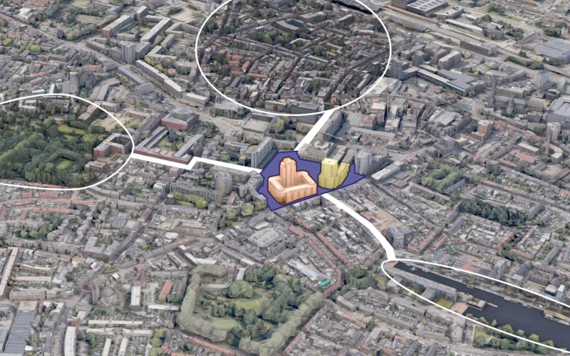  The Koningswei development in the context of the local area