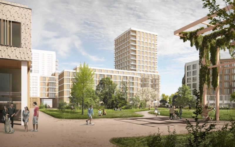 Inside the Koningswei North courtyard