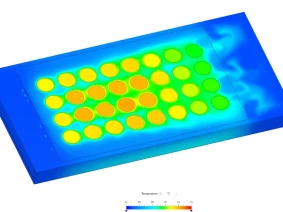 Conjugate Heat Transfer in a Battery Pack