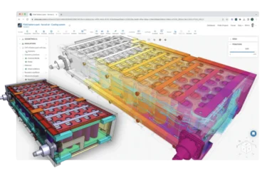 SimScale Battery Simulation software in action