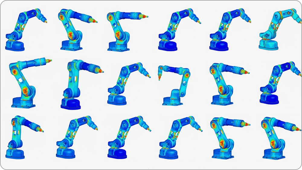Multiple simulations to show parametric sweeps