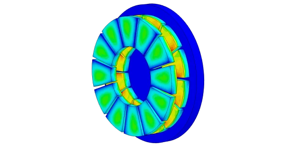 simulation of a magnetic coupling device