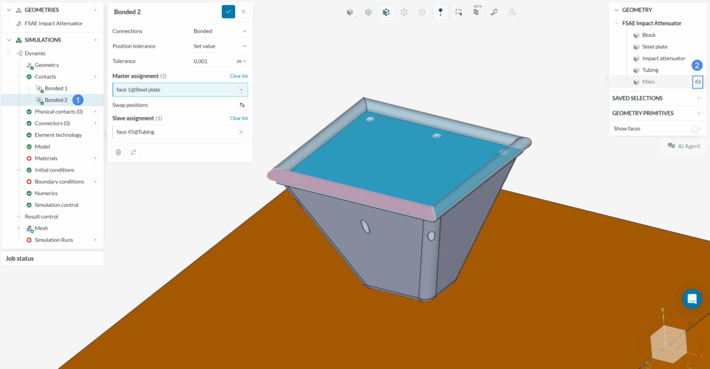 editing bonded contacts