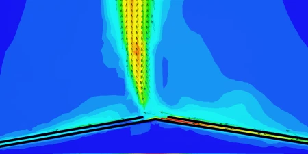 Chimney effect with increasing gap size of 9”