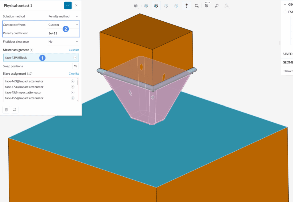 physical contact stiffness