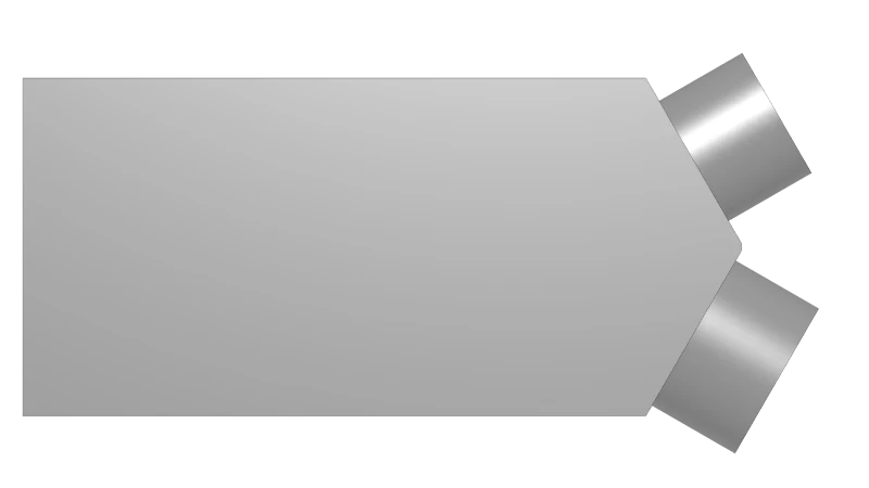 Hot/cold HVAC mixer and ducting