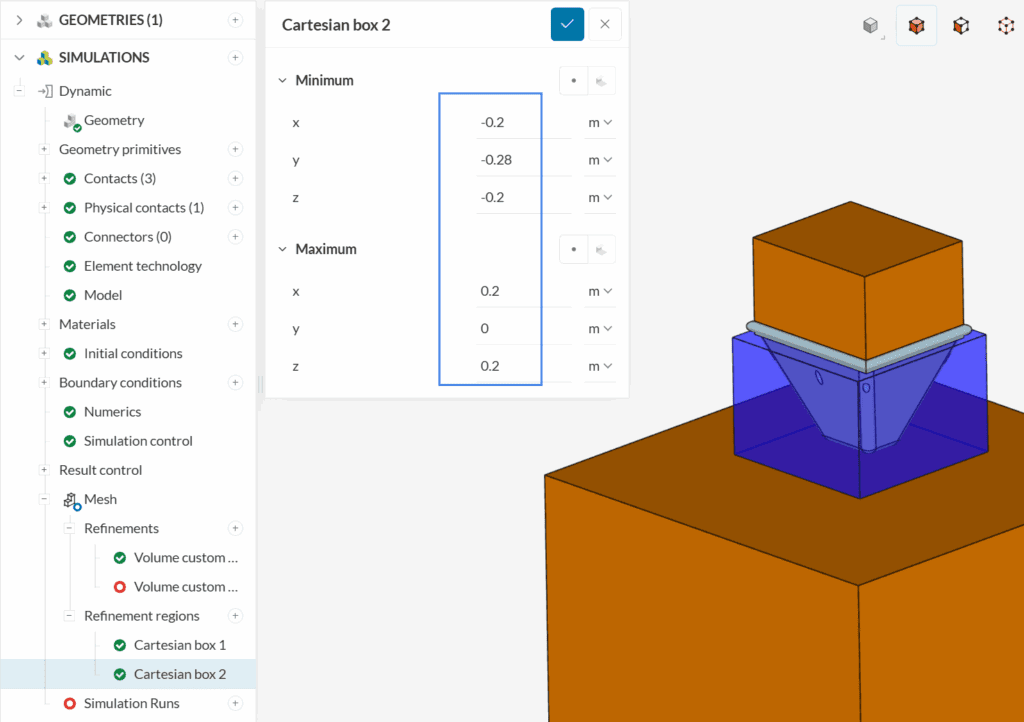 impact attenuator dimensions refinement