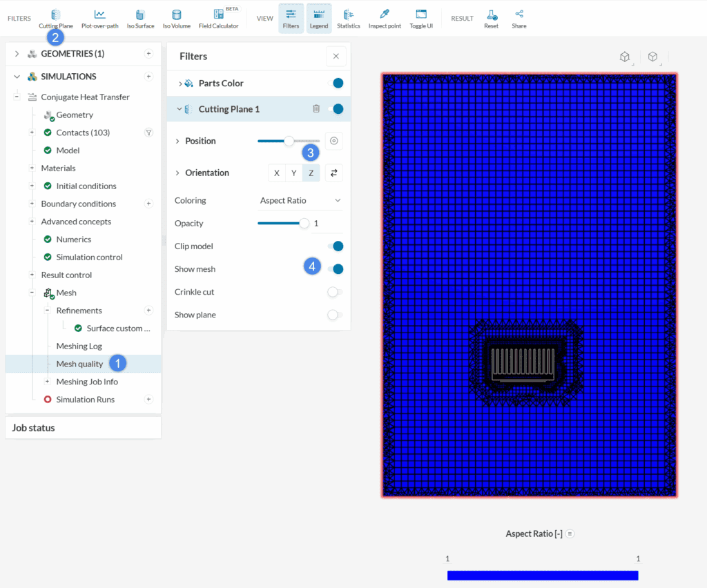 mesh quality tool mesh visualization