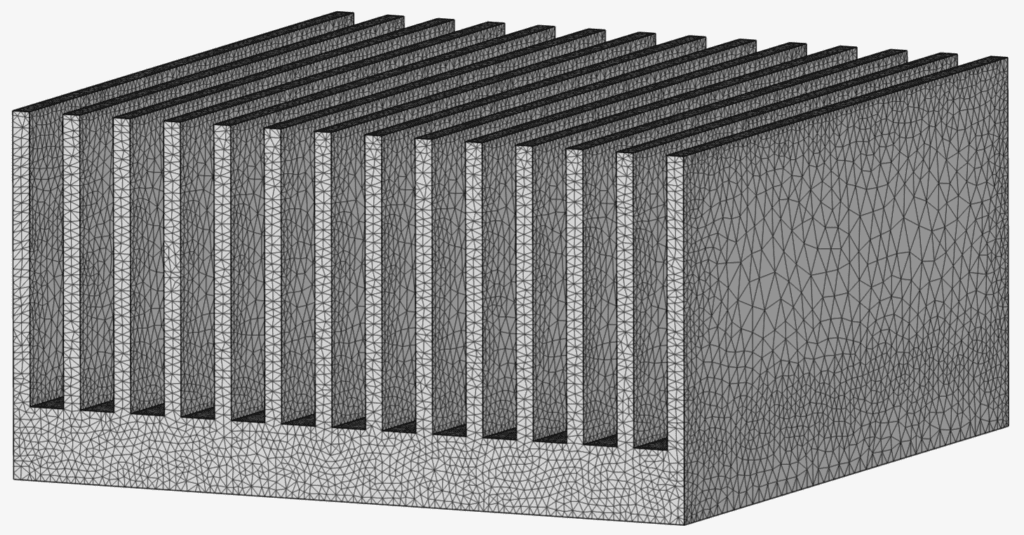 standard mesh with surface refinement