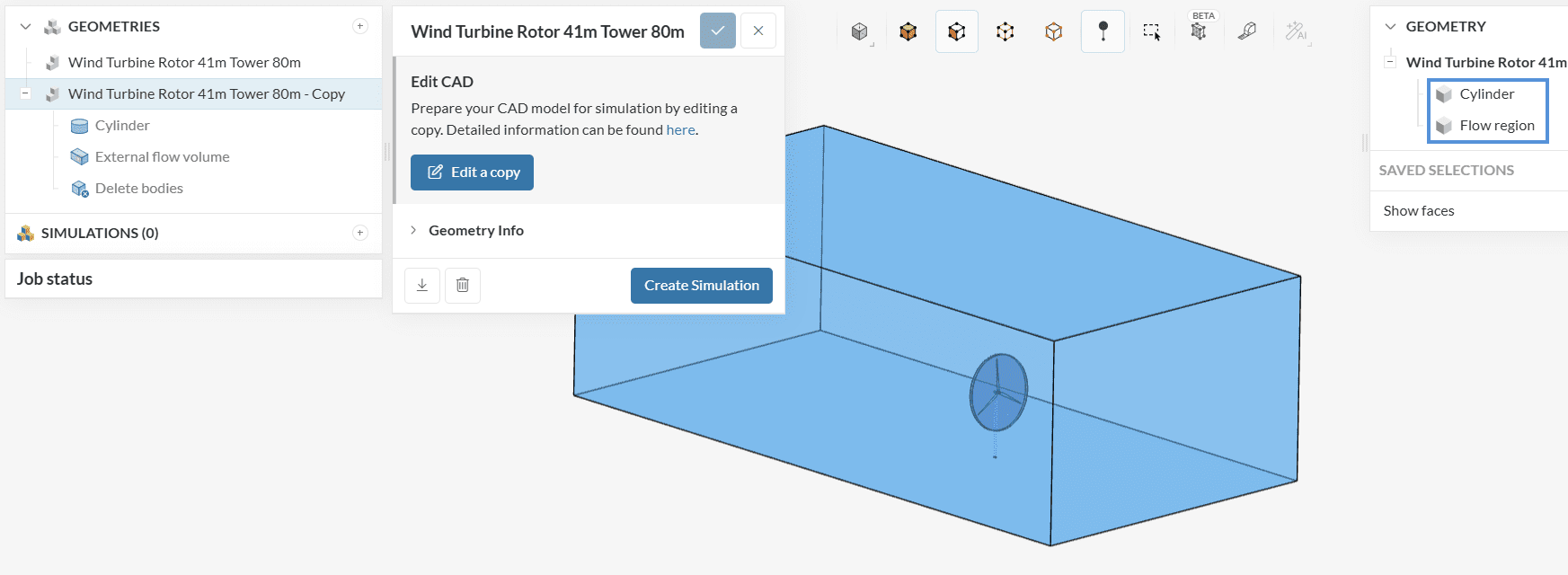 correct cad preparation rotating zone simscale