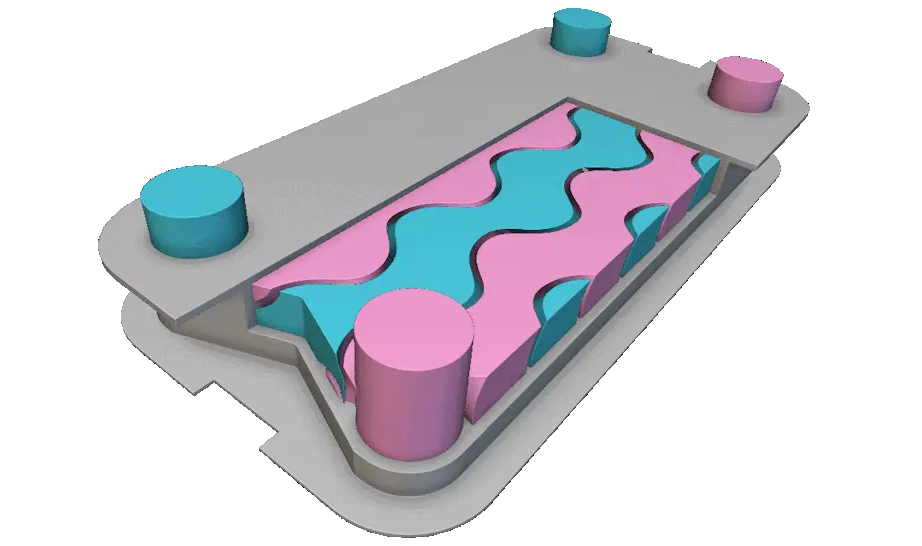Exploring the design space ultra-fast by adjusting parametric inputs as TPMS cell type and cell size fully automated (using nTop in this example)