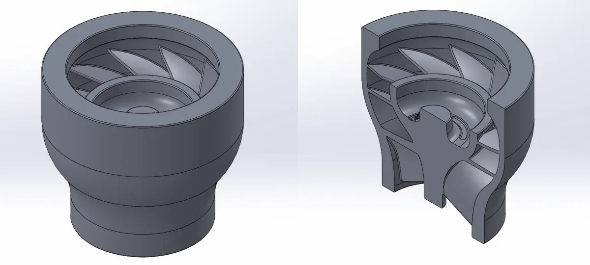 Geometry of the powerboat jet drive stator