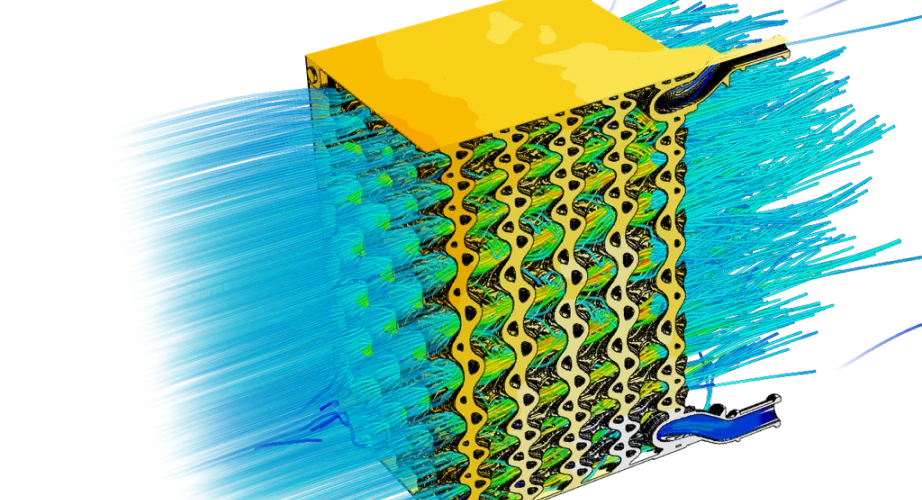 Physics prediction for sophisticated radiator geometry using the flexibility of implicit modeling and power of cloud-native simulation to prepare a superior design enabled by industrial 3D printing.