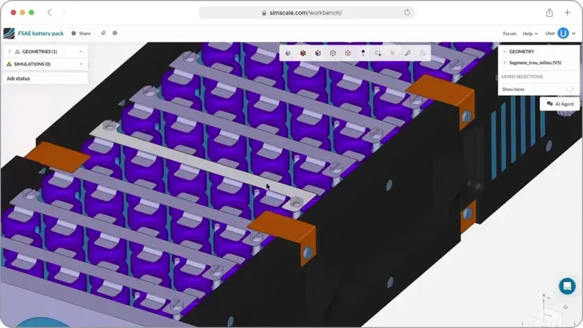 SimScale Guided AI Agent Demo