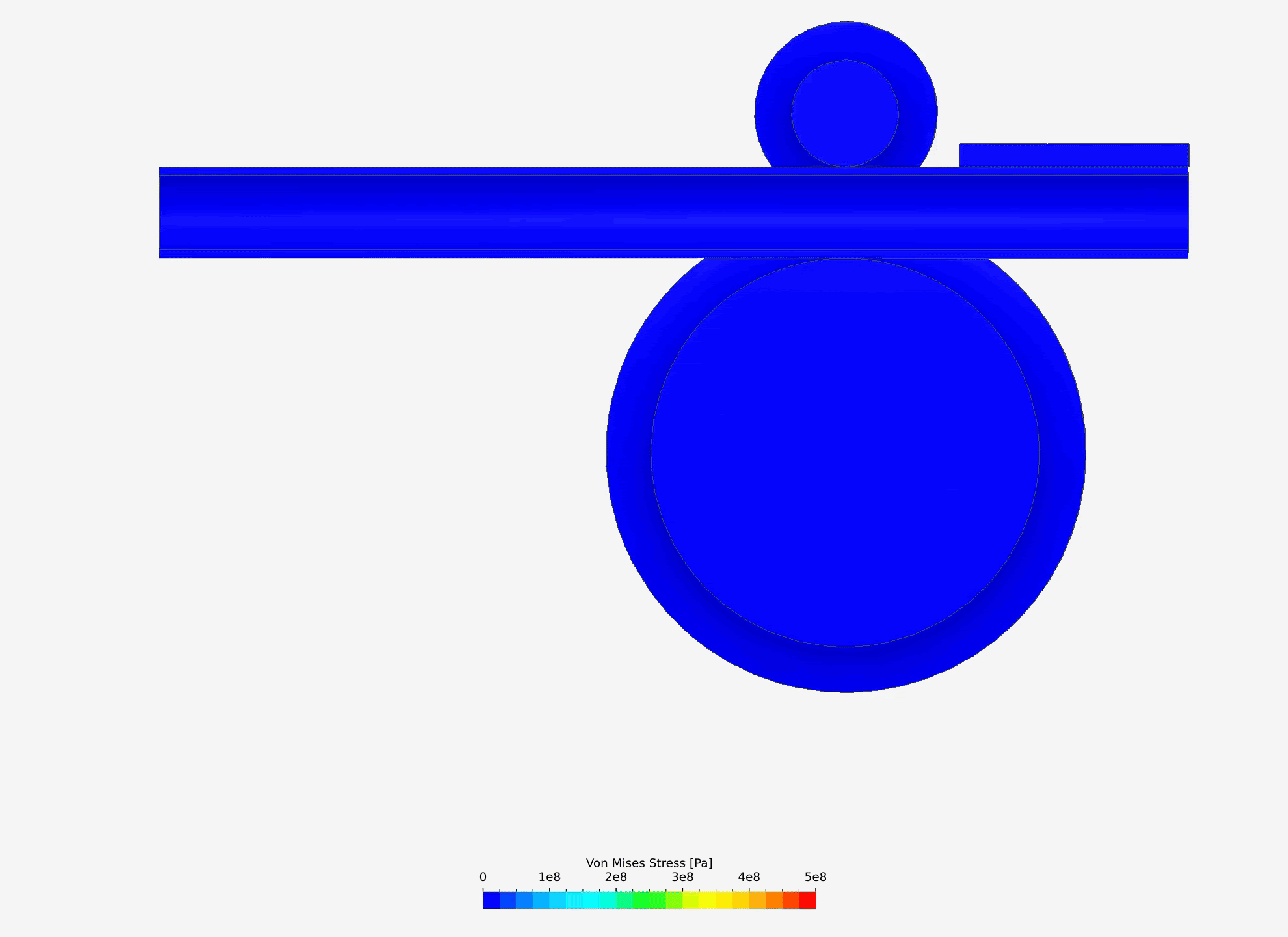 Nonlinear simulation using Marc on SimScale with multiple load steps