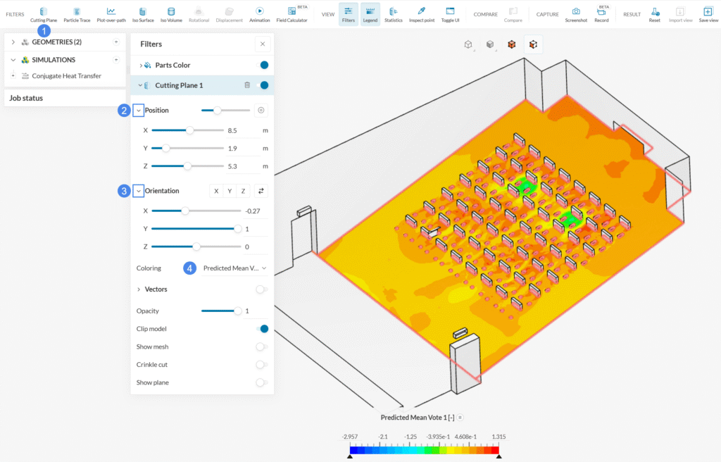cutting plane with predicted mean vote values