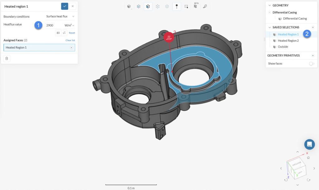 heat flux boundary condition differential casing thermal simulation