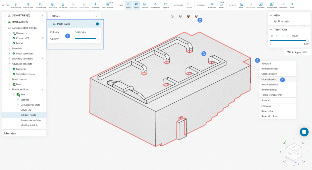 hiding faces in the post-processor
