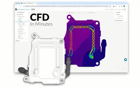 AI-powered electric inverter exploration showing automated performance prediction and design-space sweep in SimScale